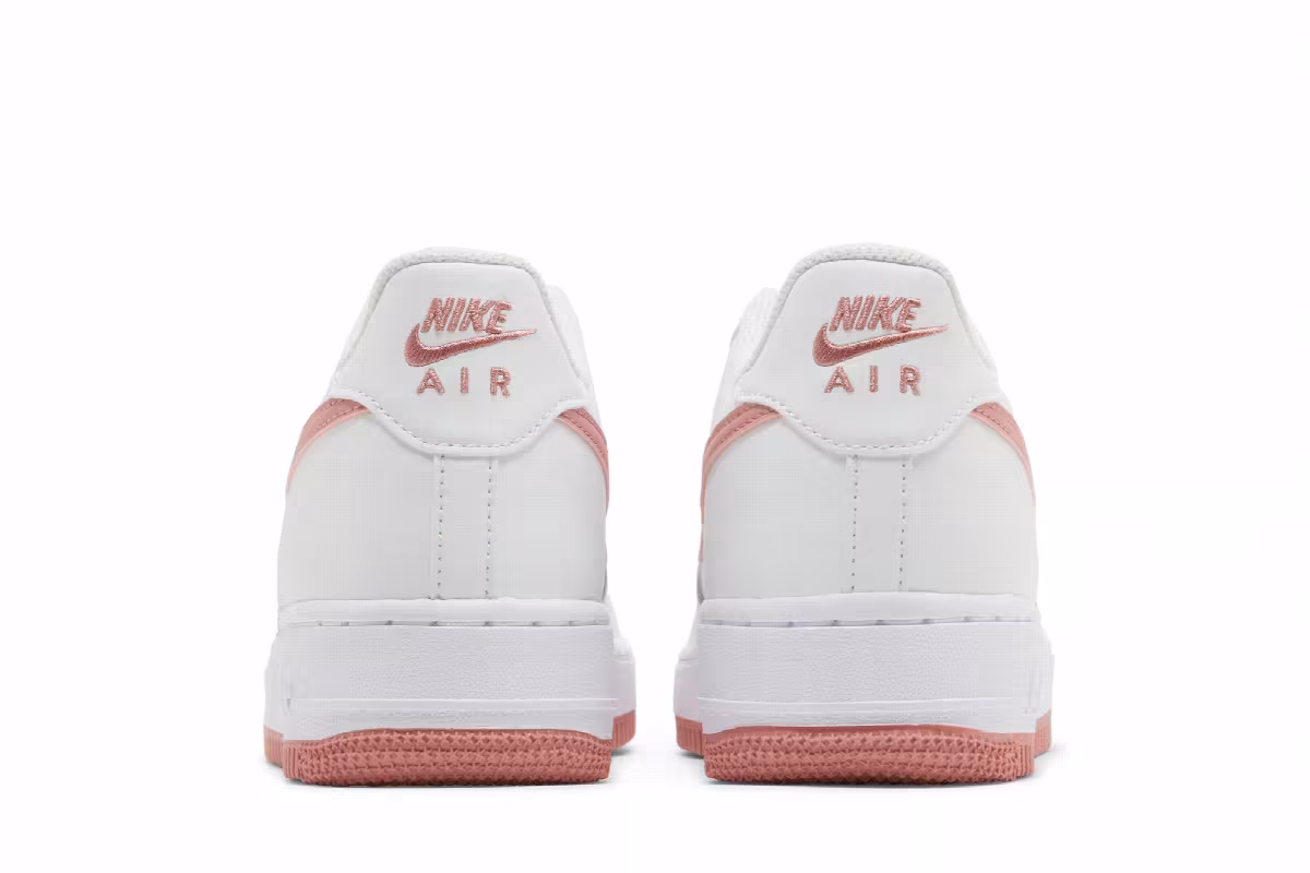 Nike Air Force 1 GS White Red Stardust, view 7