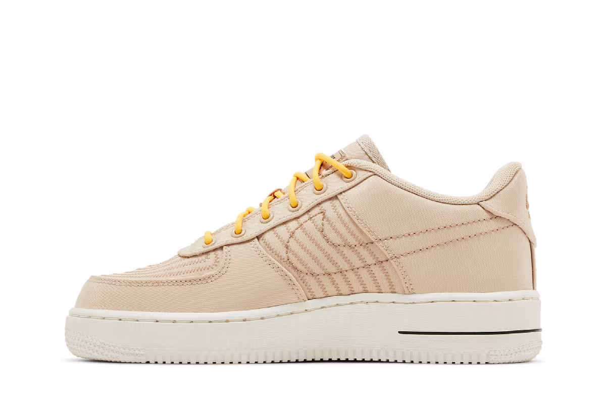 Nike Air Force 1 LV8 3 GS Sanddrift Citron Pulse, view 4