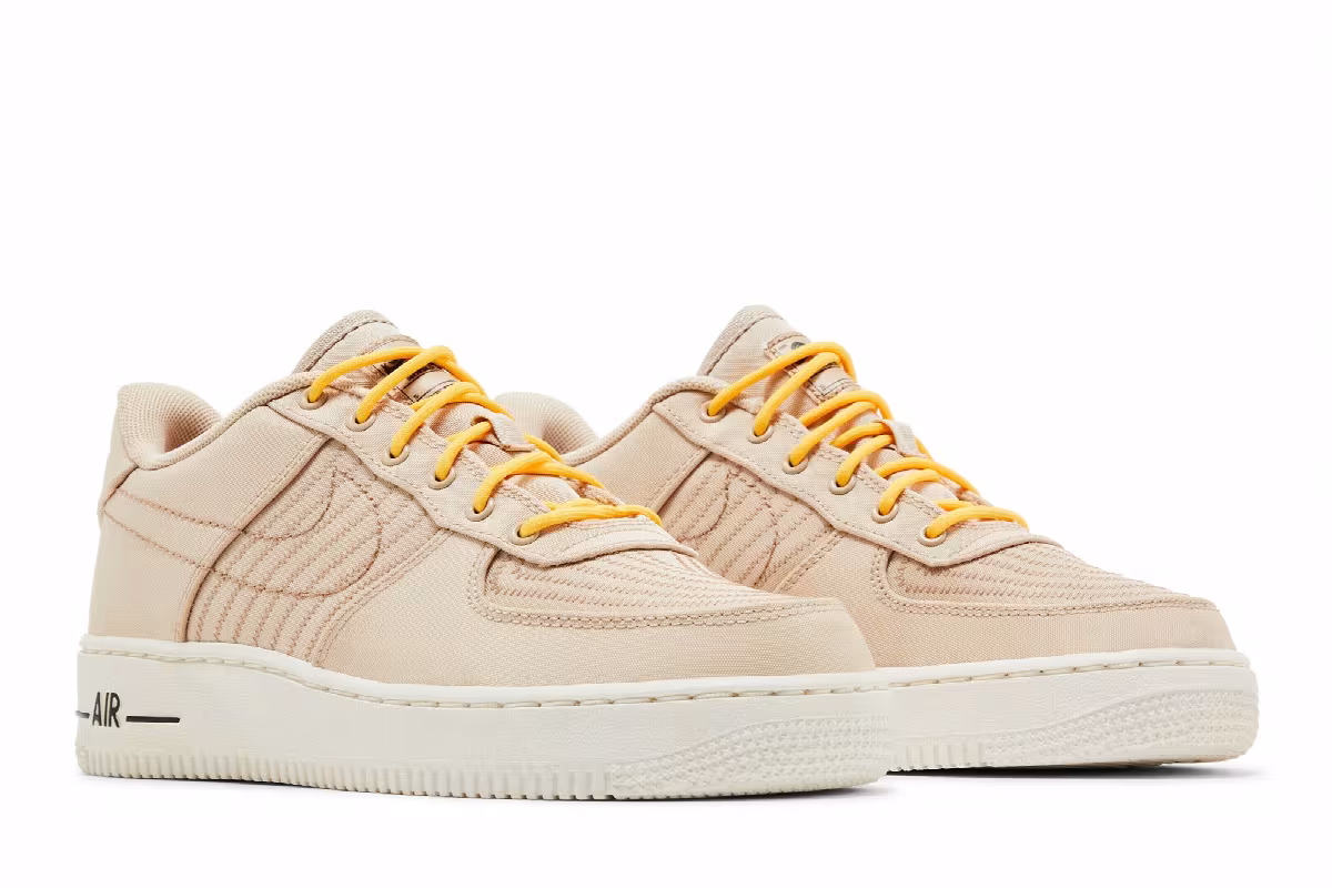 Nike Air Force 1 LV8 3 GS Sanddrift Citron Pulse, view 9