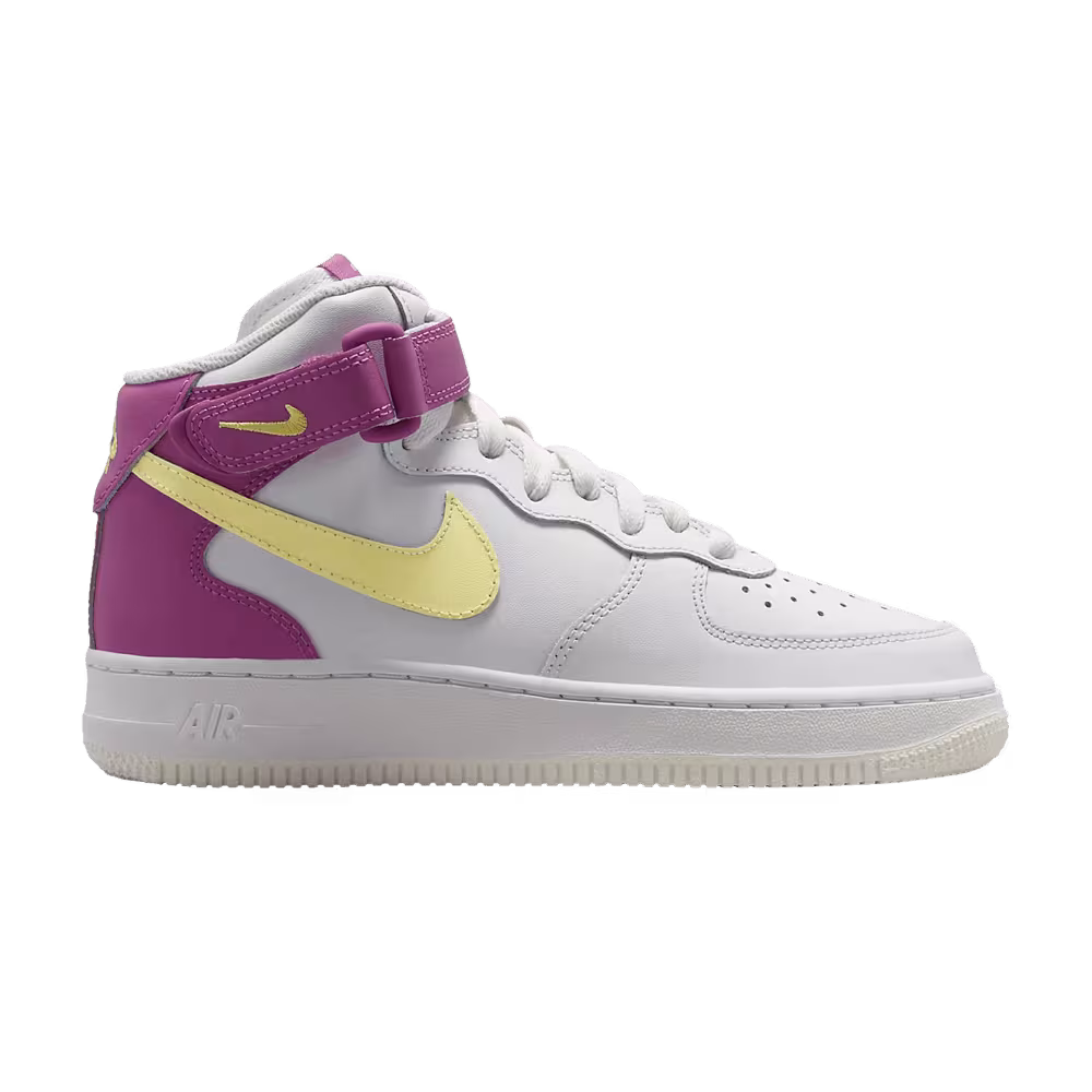 Nike Air Force 1 Mid LE GS Citron Fuchsia