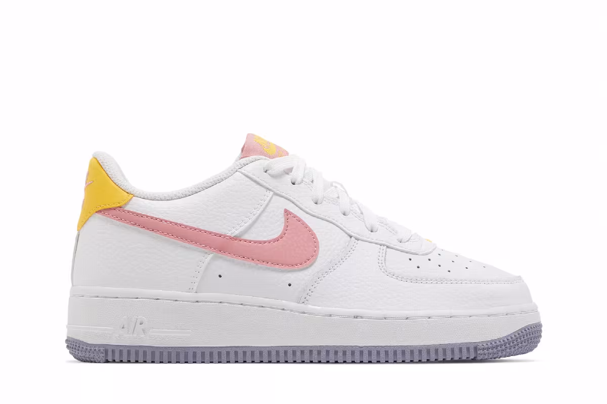Nike Air Force 1 GS White Coral Chalk, view 2