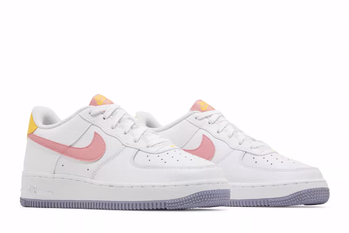 Nike Air Force 1 GS White Coral Chalk, view 9