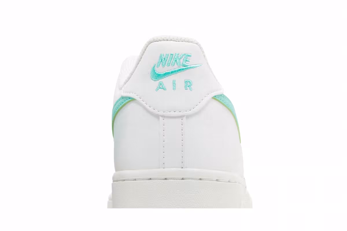 Nike Air Force 1 GS White Emerald Rise, view 8