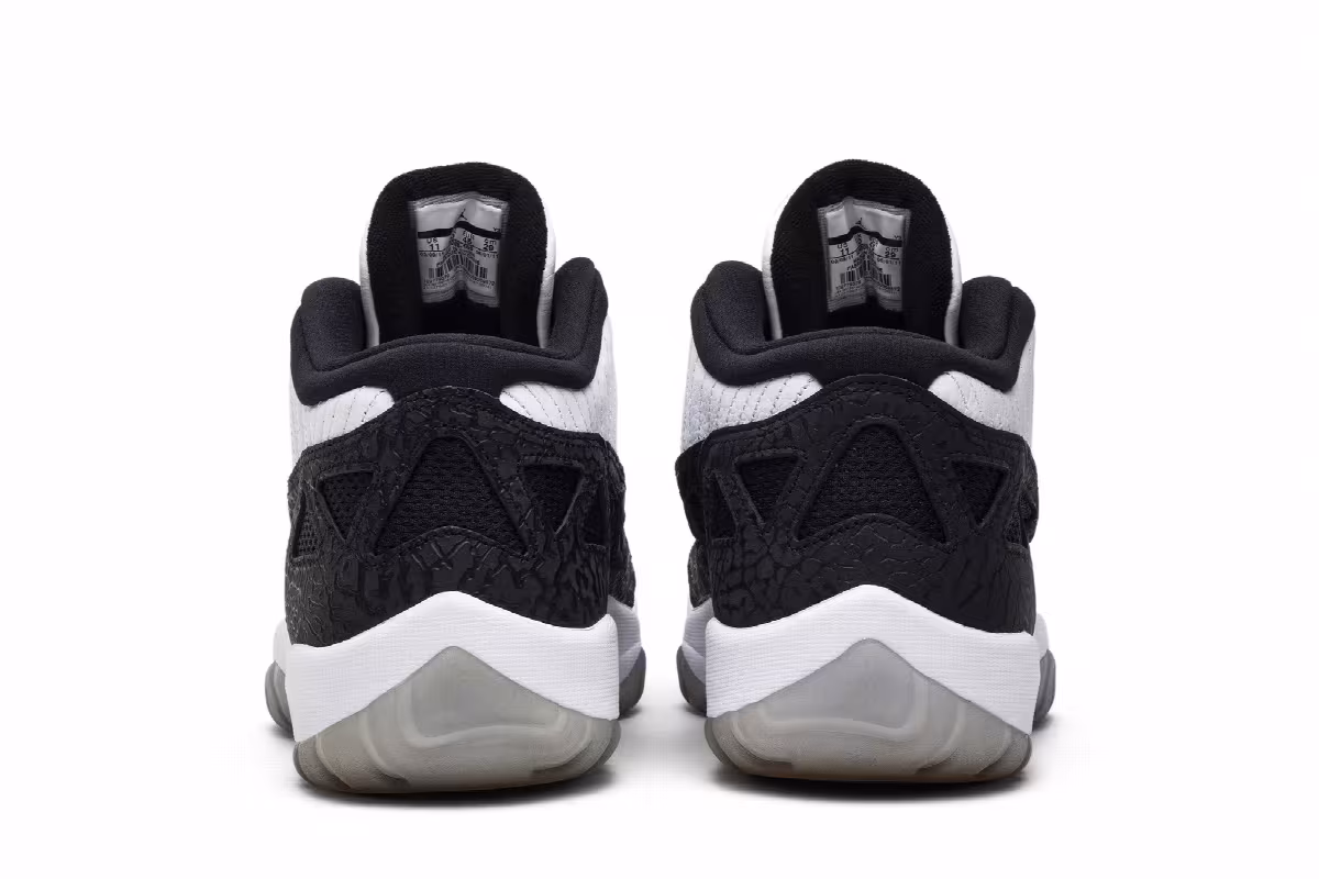 Air Jordan 11 Low IE White Black, view 7