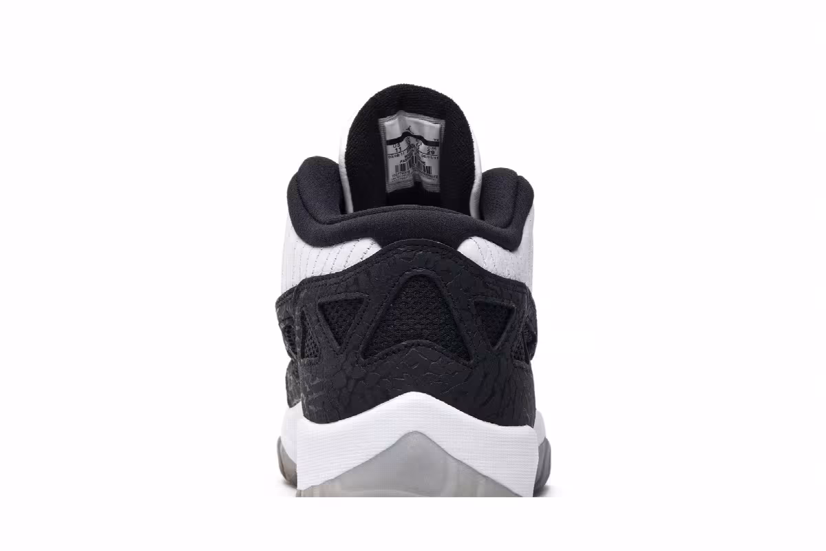 Air Jordan 11 Low IE White Black, view 8