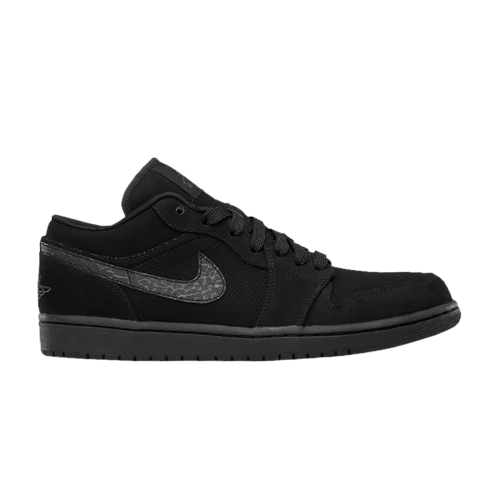 Air Jordan 1 Phat Low Elephant Print - Black