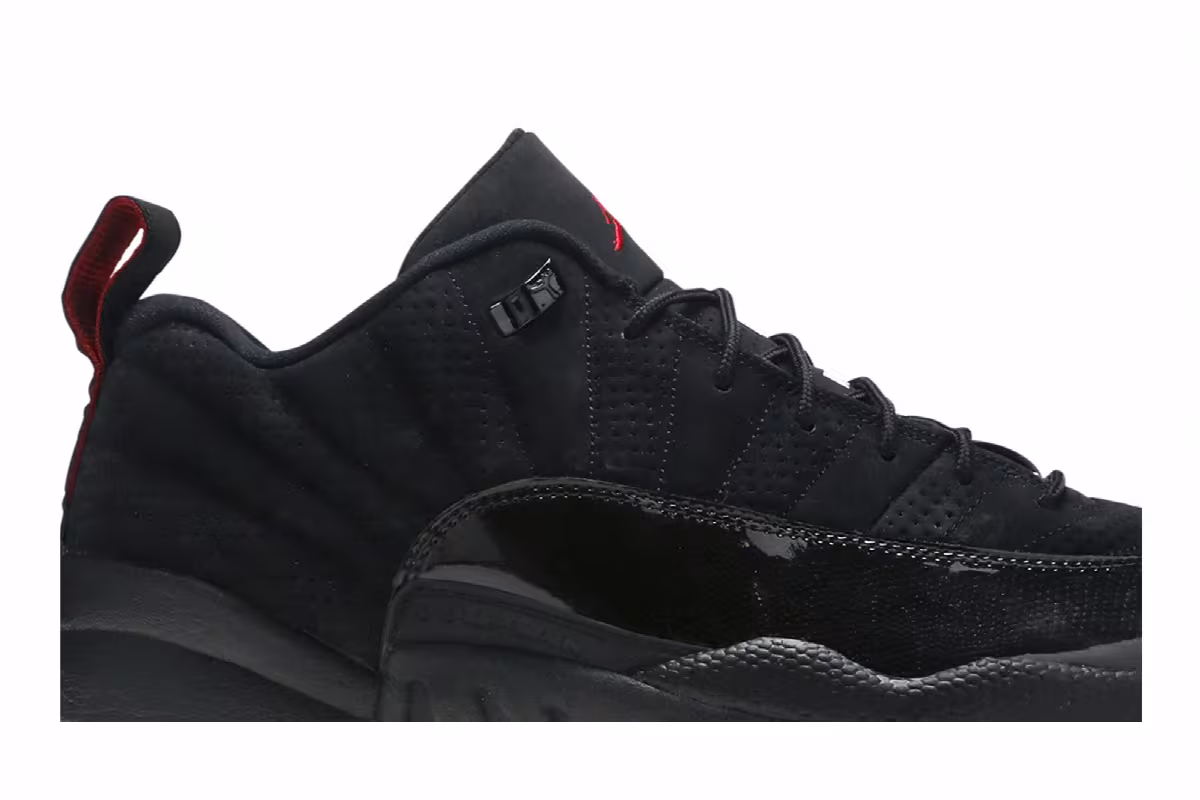 Air Jordan 12 Low Black Patent, view 3