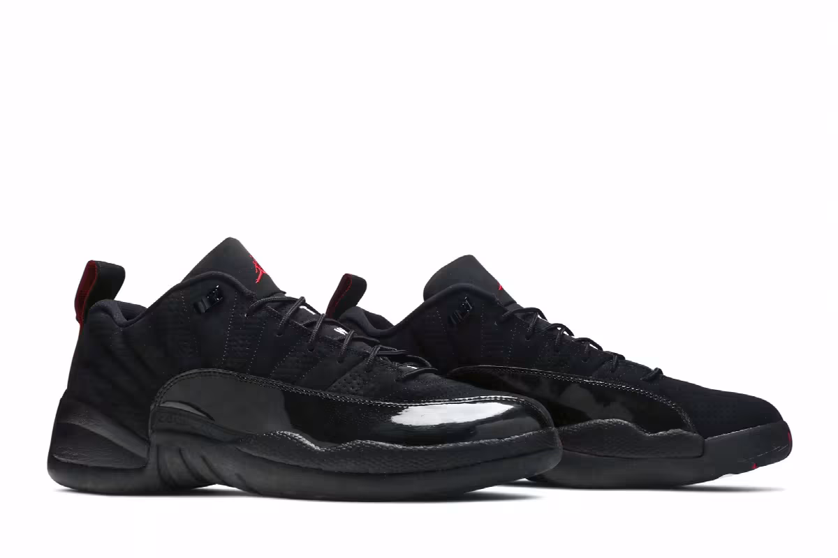 Air Jordan 12 Low Black Patent, view 9