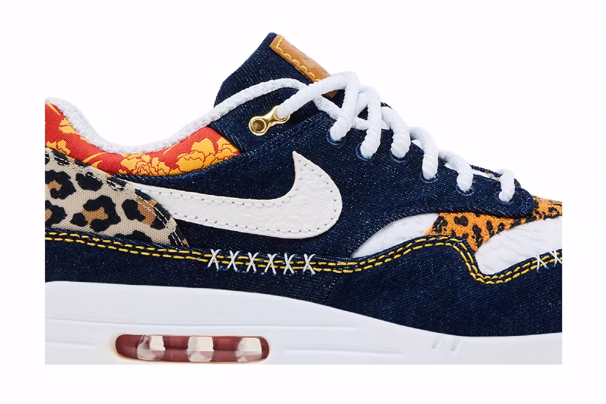 Nike Air Max 1 Premium Denim Leopard, view 3
