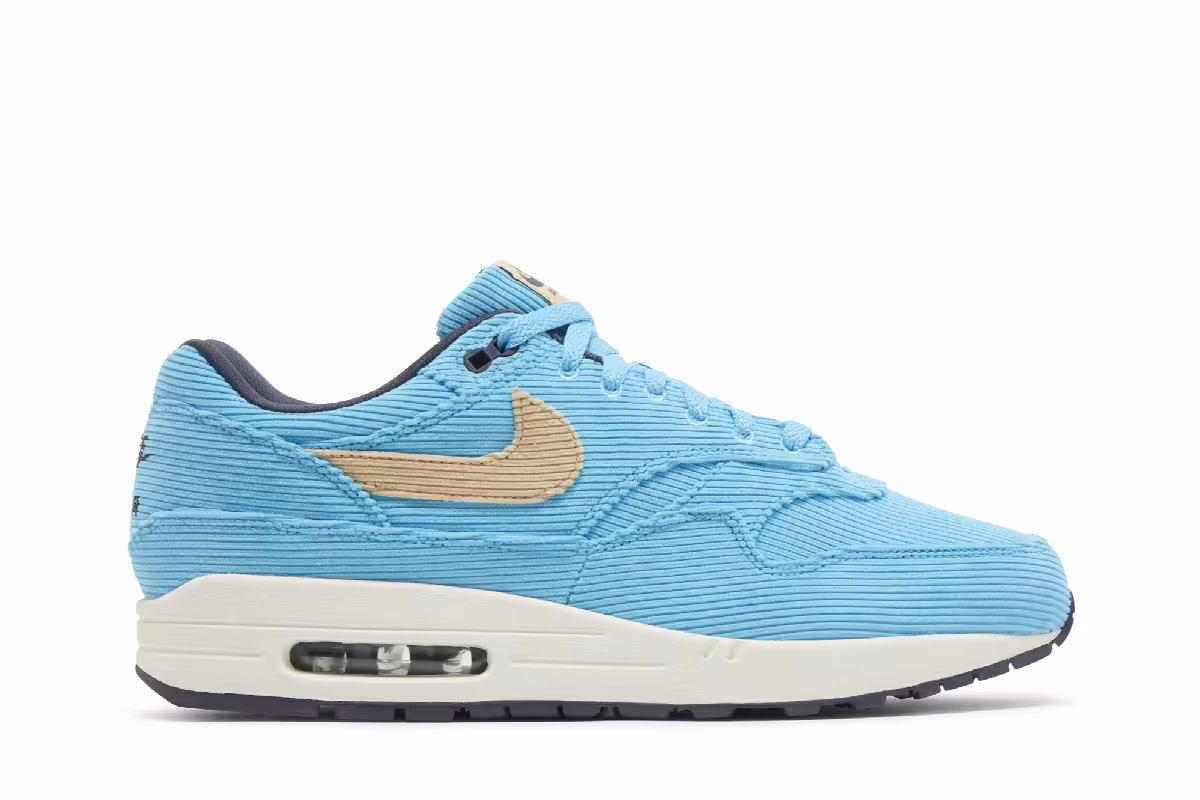 Nike Air Max 1 Premium Baltic Blue Corduroy, view 2