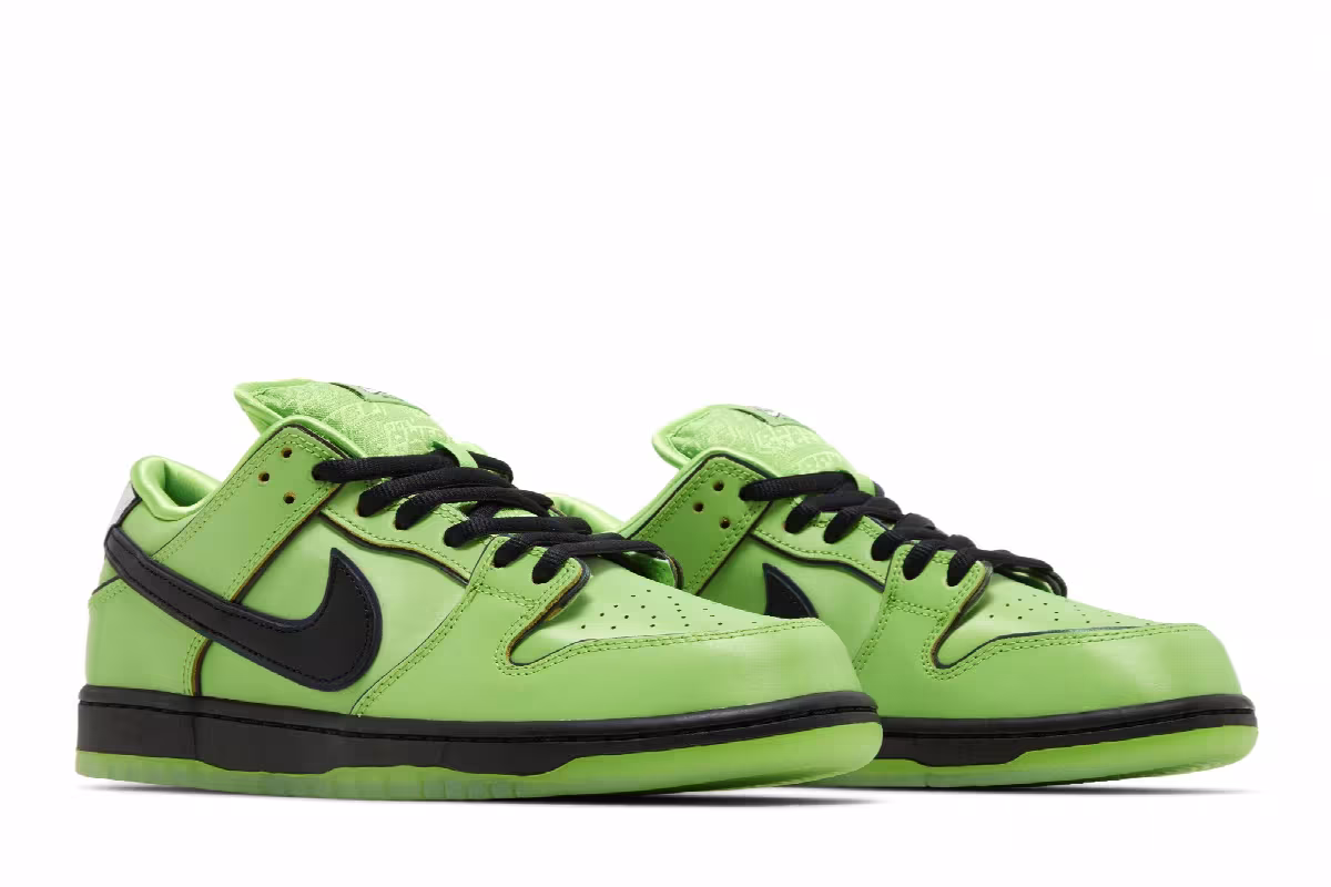 The Powerpuff Girls x Nike Dunk Low Pro SB QS Buttercup, view 9