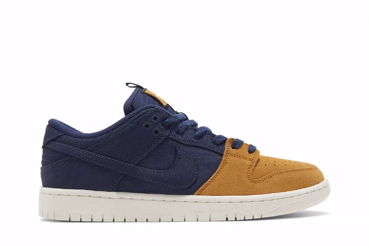 Nike Dunk Low SB Navy Desert Ochre, view 2
