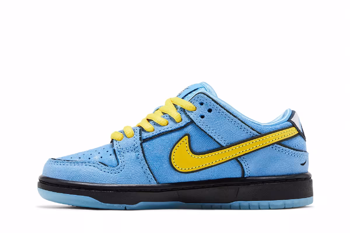 The Powerpuff Girls x Nike Dunk Low Pro SB QS PS Bubbles, view 4