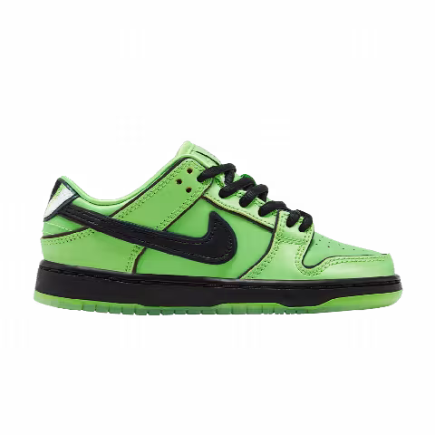 The Powerpuff Girls x Nike Dunk Low Pro SB QS PS 'Buttercup'