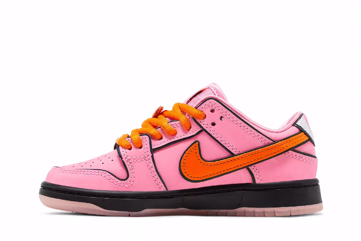 The Powerpuff Girls x Nike Dunk Low Pro SB QS PS Blossom, view 4