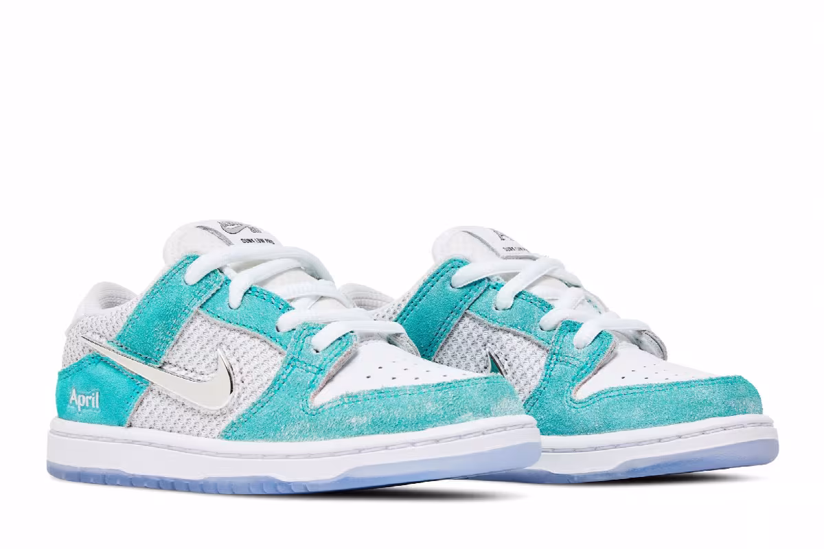 April Skateboards x Nike Dunk Low SB TD Turbo Green, view 9