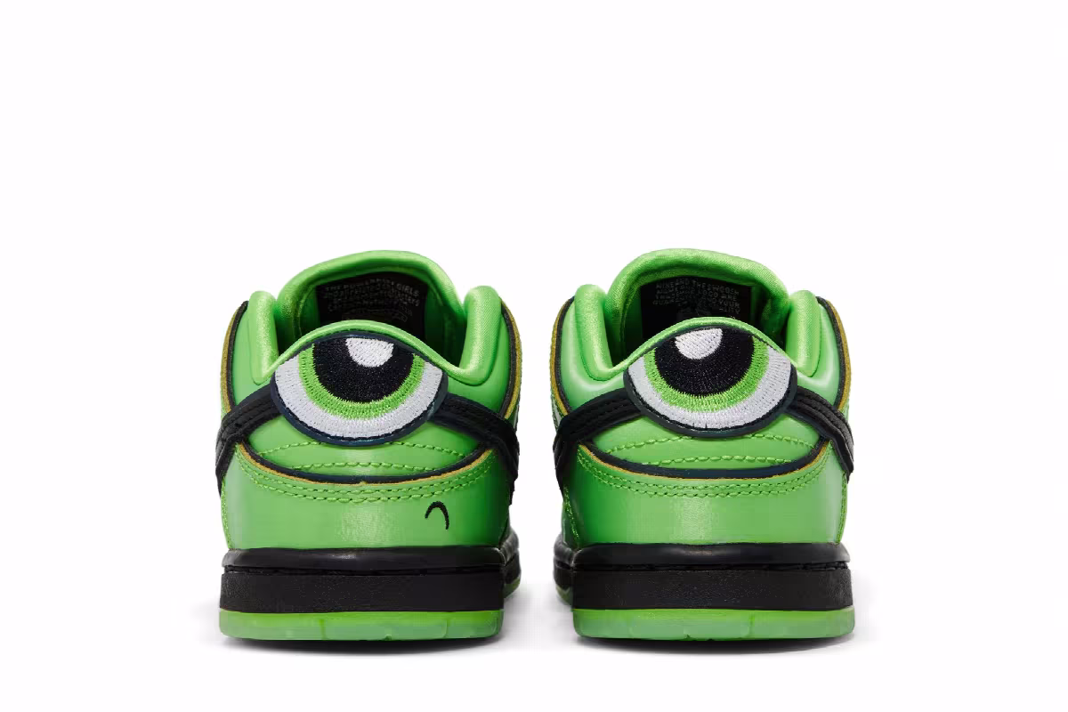 The Powerpuff Girls x Nike Dunk Low Pro SB QS TD Buttercup, view 7
