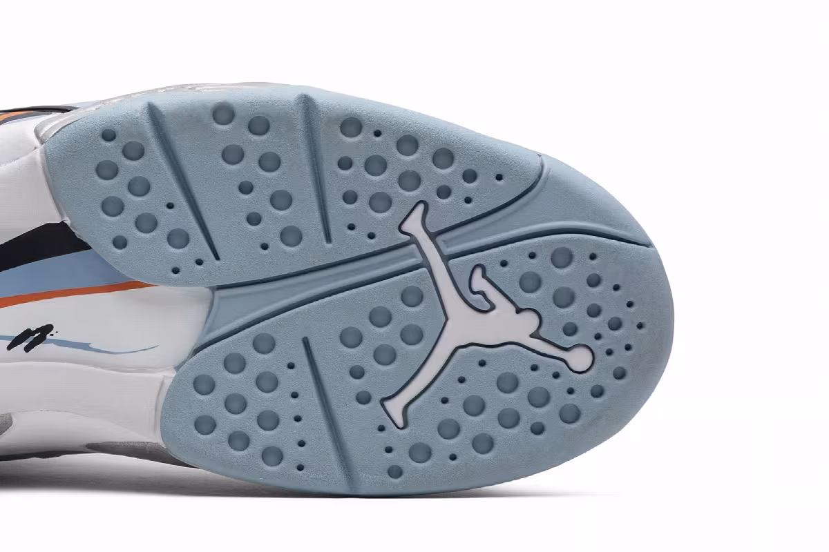 Women's Air Jordan 8 Ice Blue, view 6