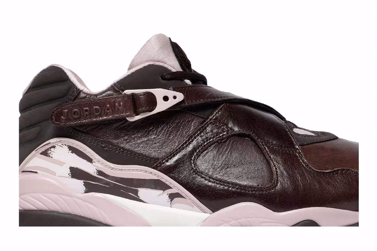 Women's Air Jordan 8 Low Dark Cinder, view 3