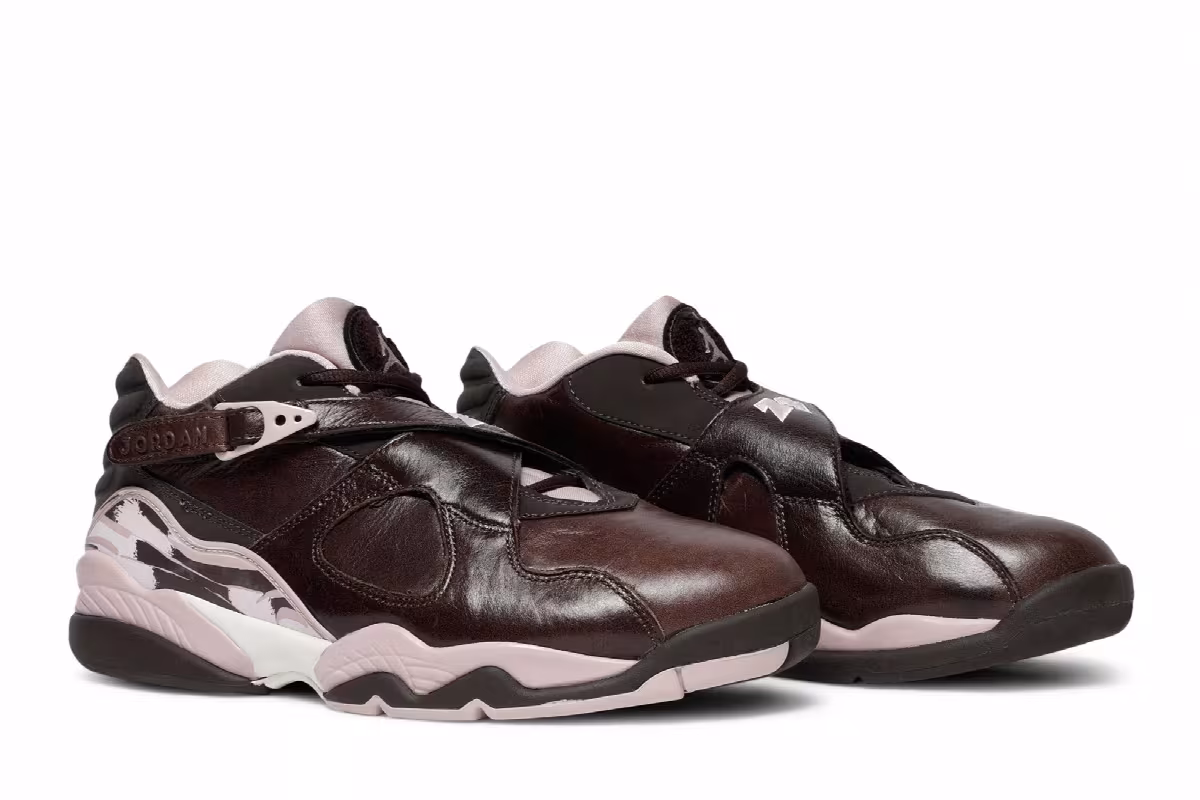 Women's Air Jordan 8 Low Dark Cinder, view 9