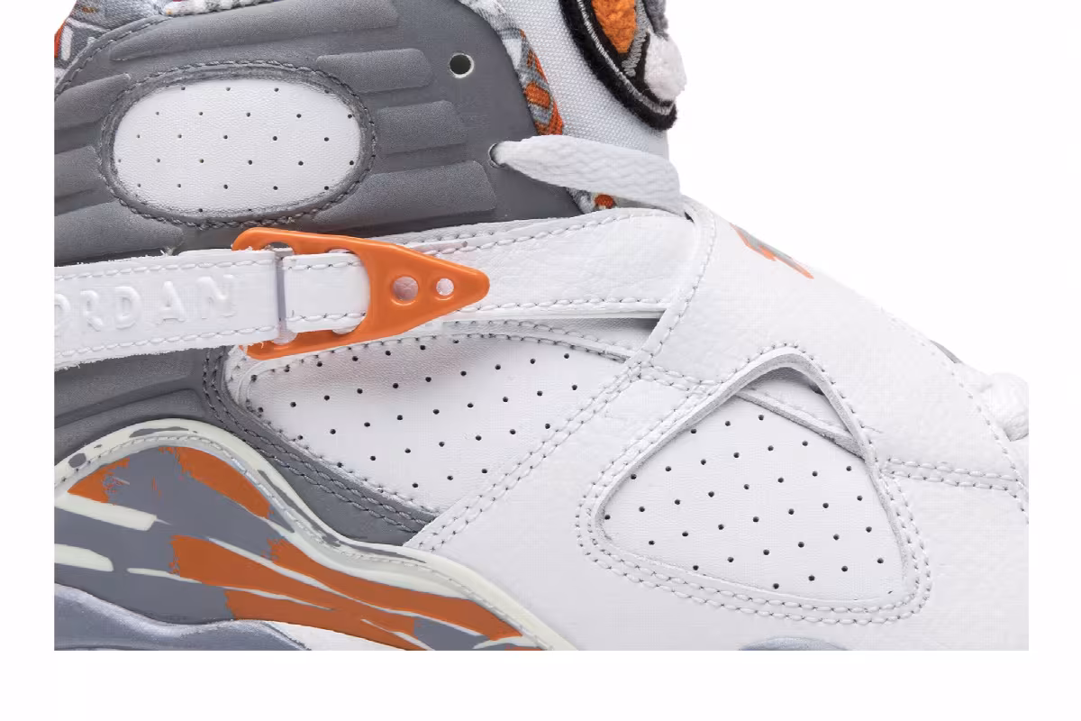 Air Jordan 8 GS Orange Blaze, view 3