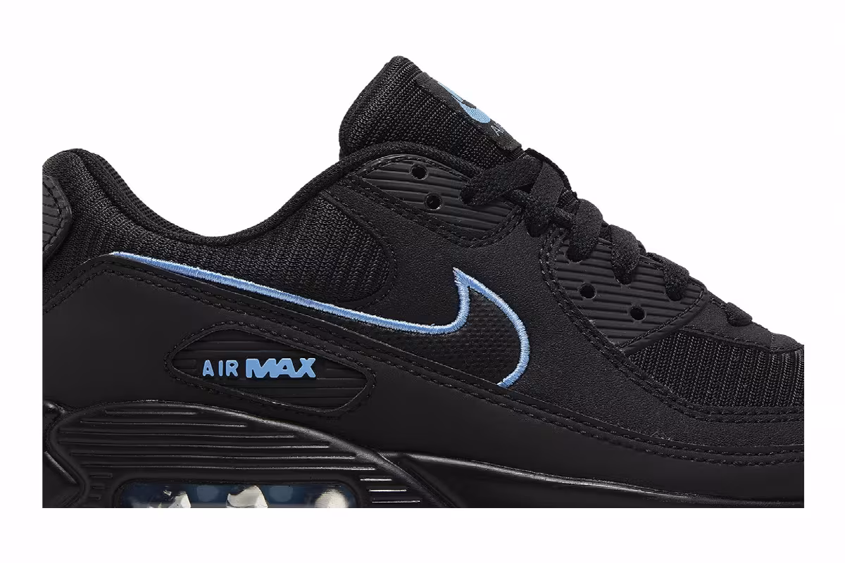 Nike Air Max 90 Black University Blue, view 3
