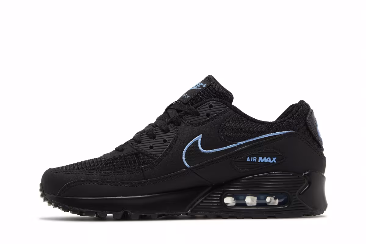 Nike Air Max 90 Black University Blue, view 4