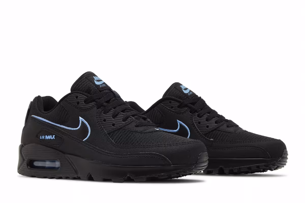 Nike Air Max 90 Black University Blue, view 9