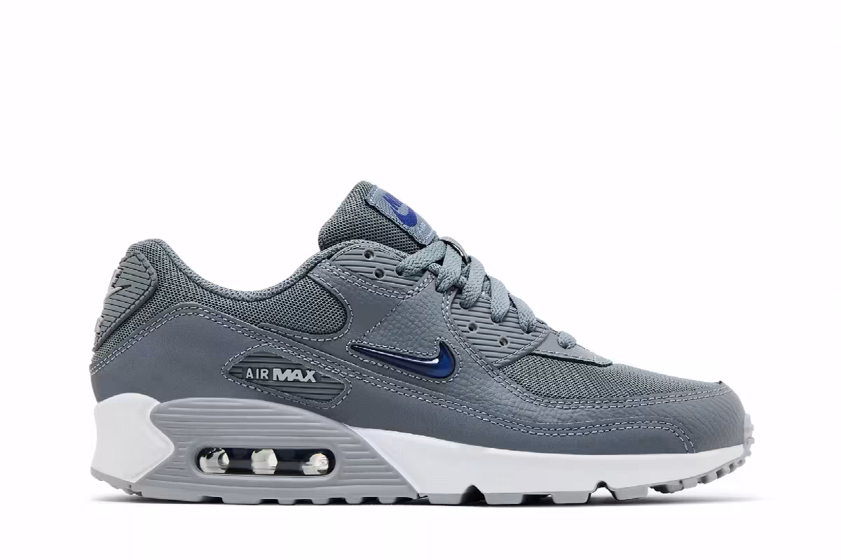 Nike Air Max 90 Jewel - Cool Grey Deep Royal, view 2