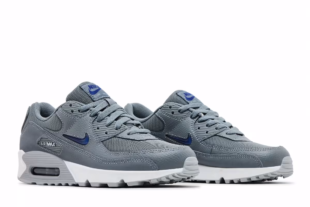 Nike Air Max 90 Jewel - Cool Grey Deep Royal, view 9