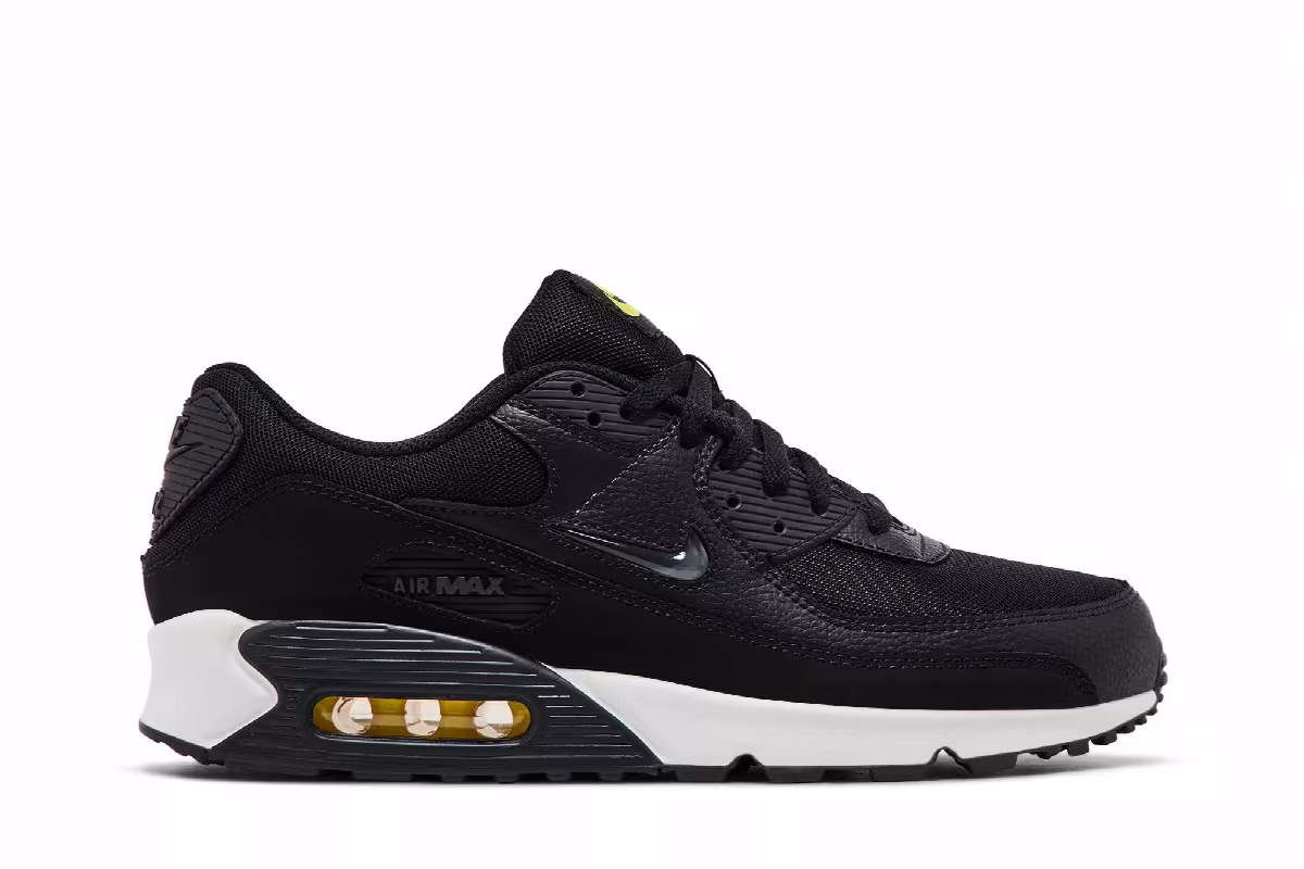 Nike Air Max 90 Jewel - Black Opti Yellow, view 2