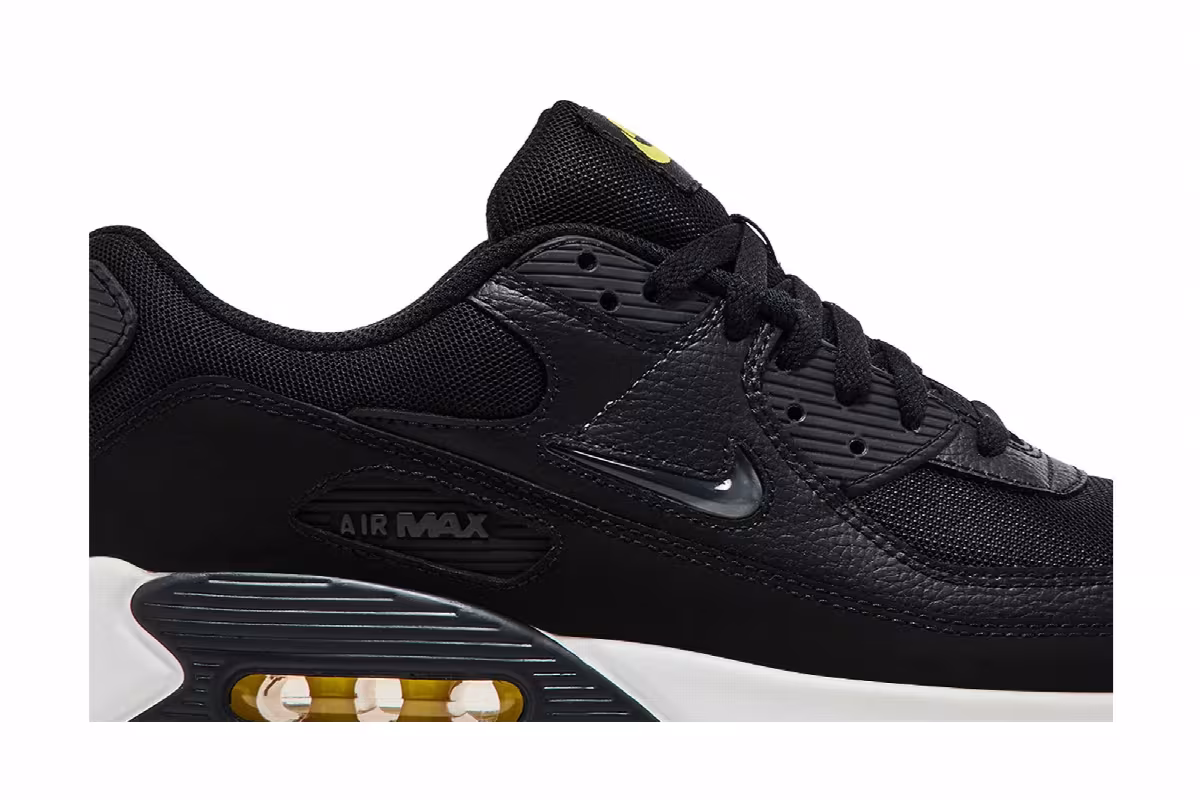 Nike Air Max 90 Jewel - Black Opti Yellow, view 3