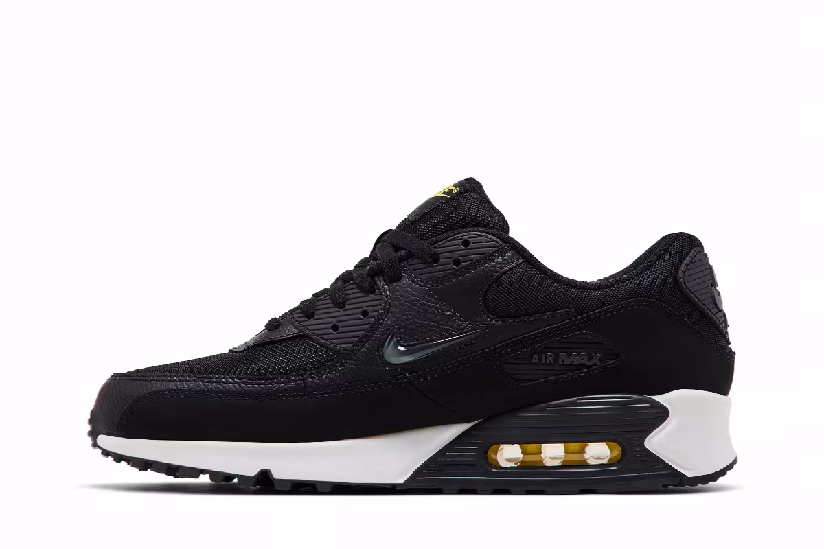 Nike Air Max 90 Jewel - Black Opti Yellow, view 4