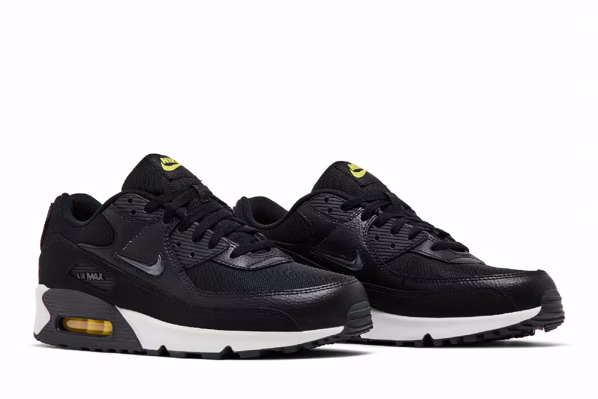 Nike Air Max 90 Jewel - Black Opti Yellow, view 9