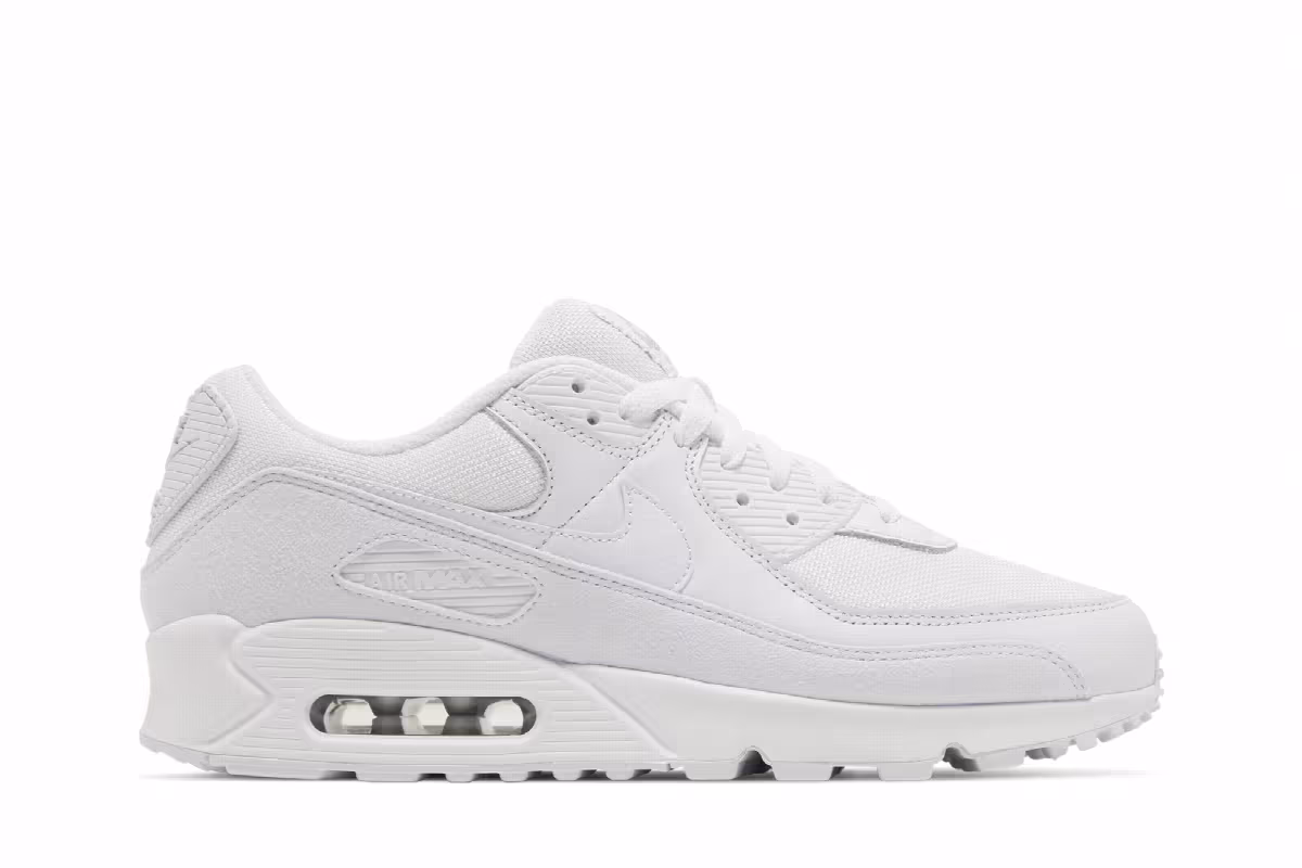 Nike Air Max 90 Premium White Metallic Silver, view 2