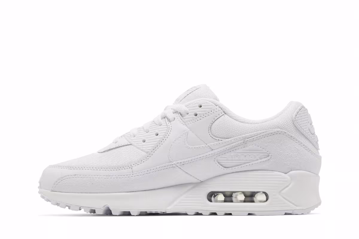 Nike Air Max 90 Premium White Metallic Silver, view 4
