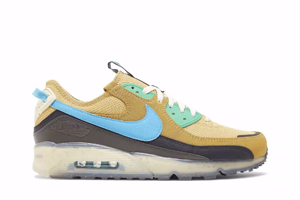 Nike Air Max Terrascape 90 Wheat Gold Blue Lightning, view 2