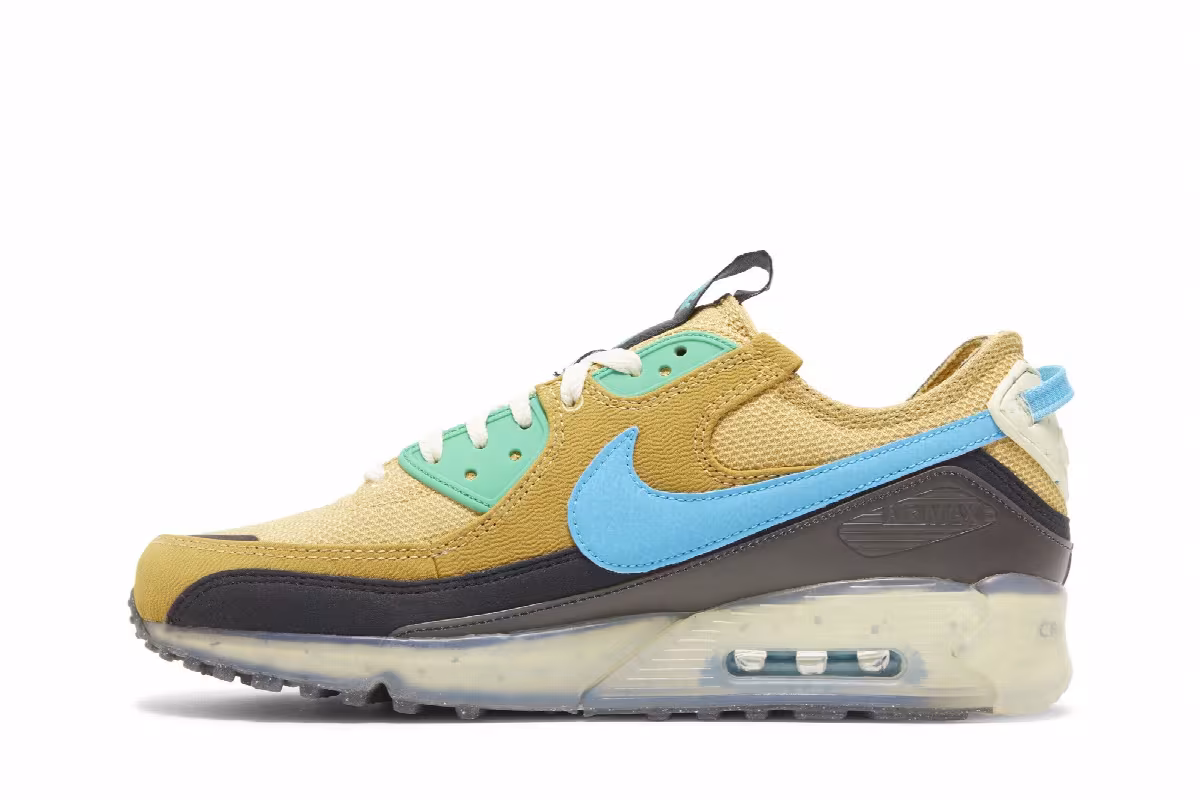 Nike Air Max Terrascape 90 Wheat Gold Blue Lightning, view 4
