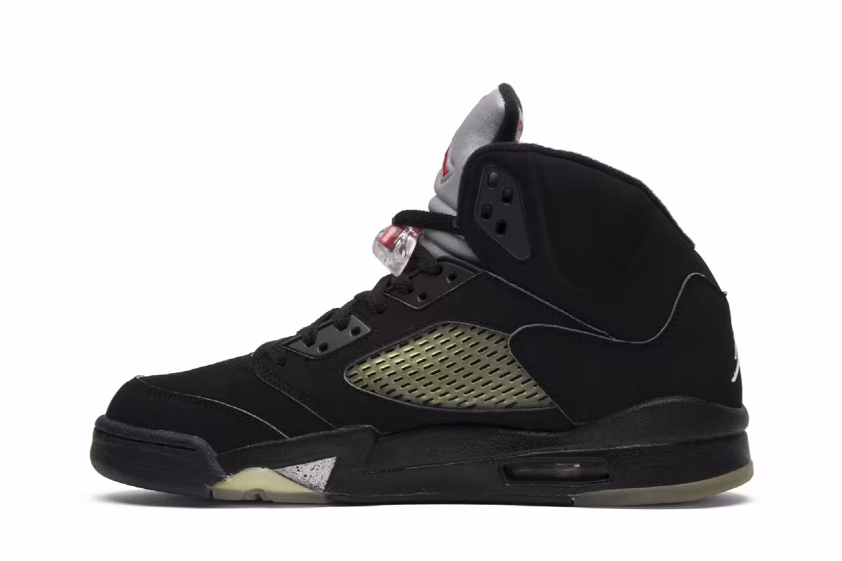 Air Jordan 5 Black Metallic 2007, view 4