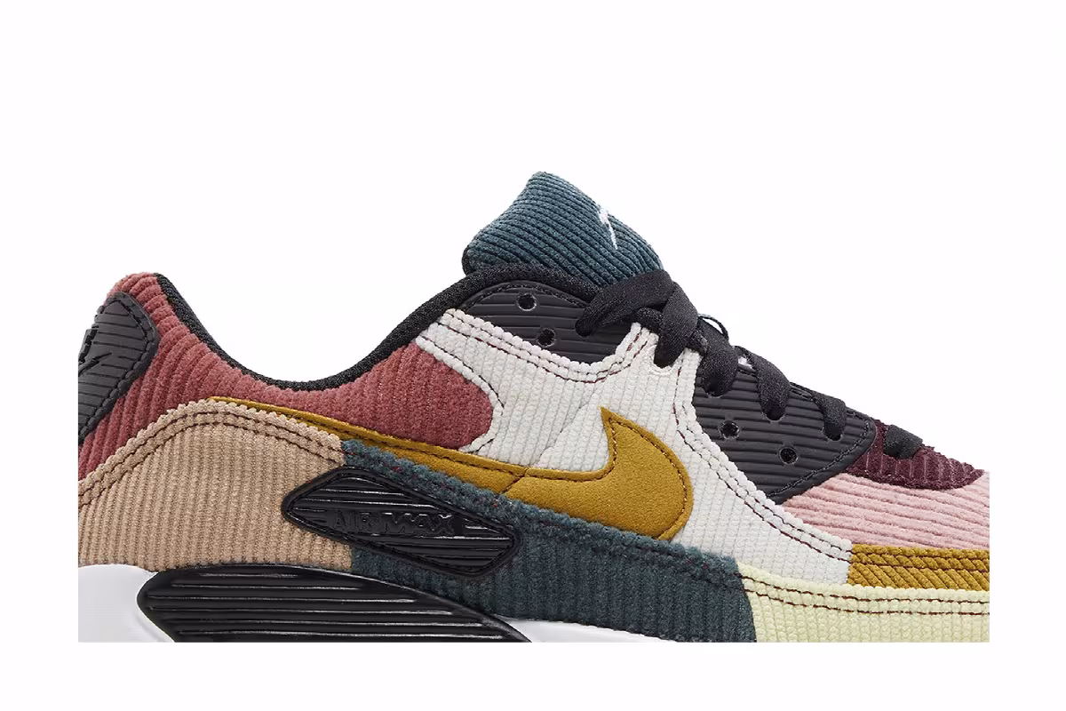 Nike Women's Air Max 90 Multi-Color Corduroy, view 3