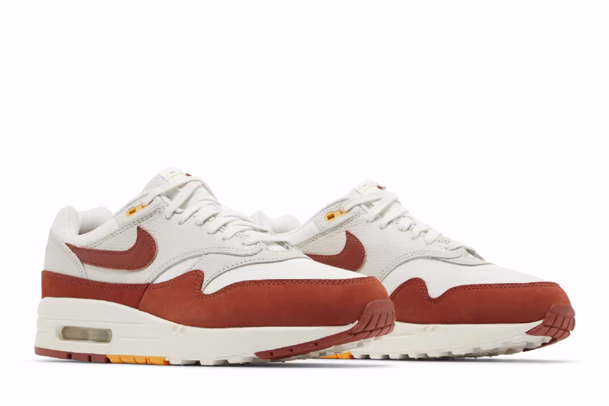 Nike Women's Air Max 1 LX Rugged Orange, view 9