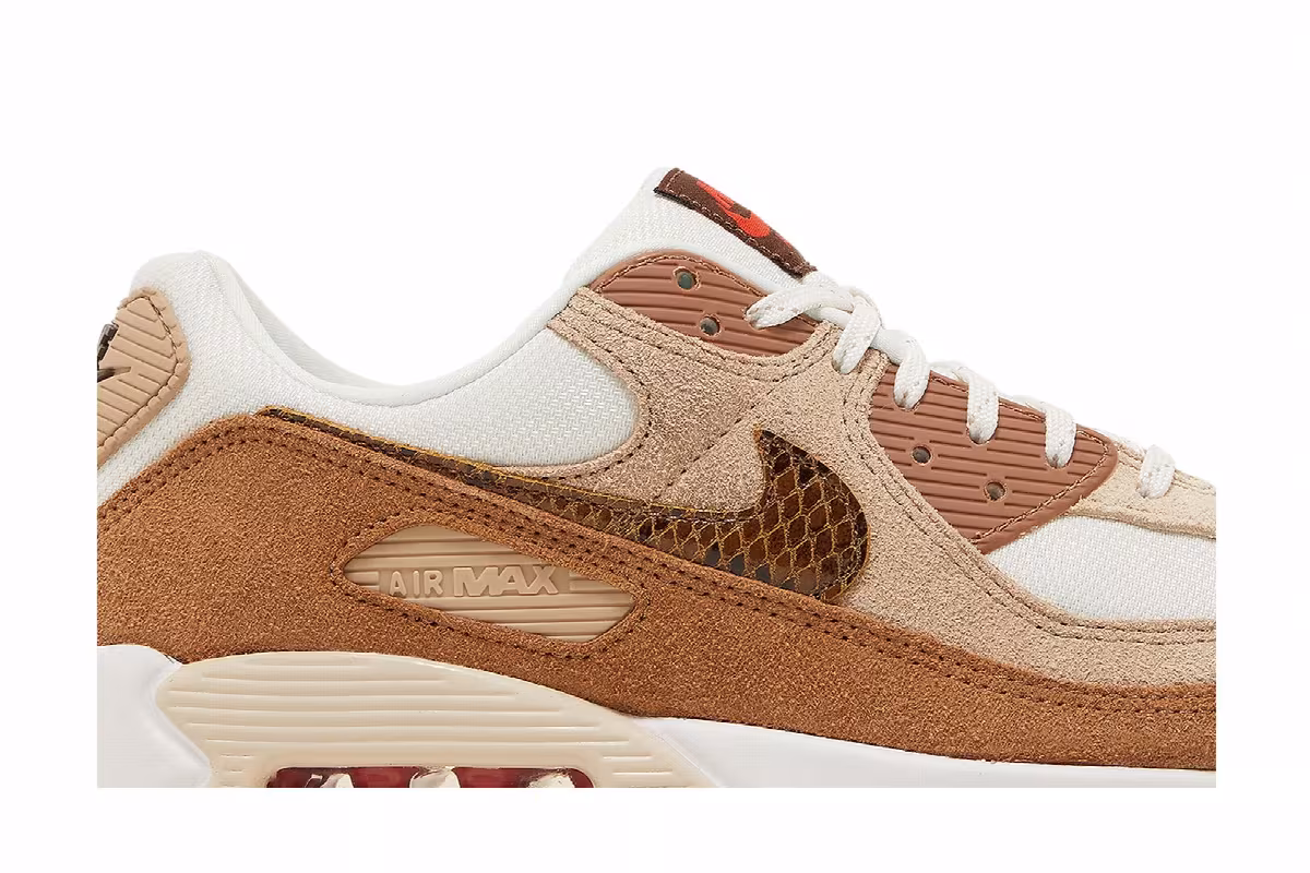 Nike Women's Air Max 90 AMD Brown Snakeskin, view 3