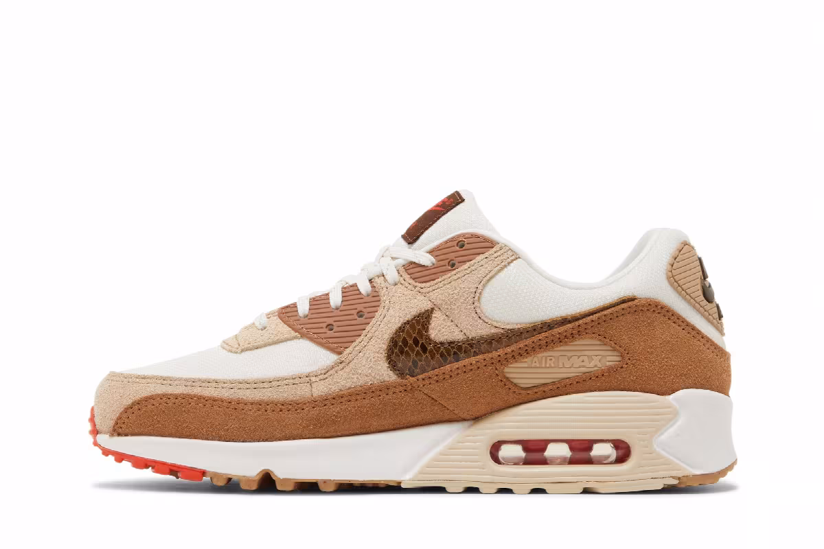 Nike Women's Air Max 90 AMD Brown Snakeskin, view 4