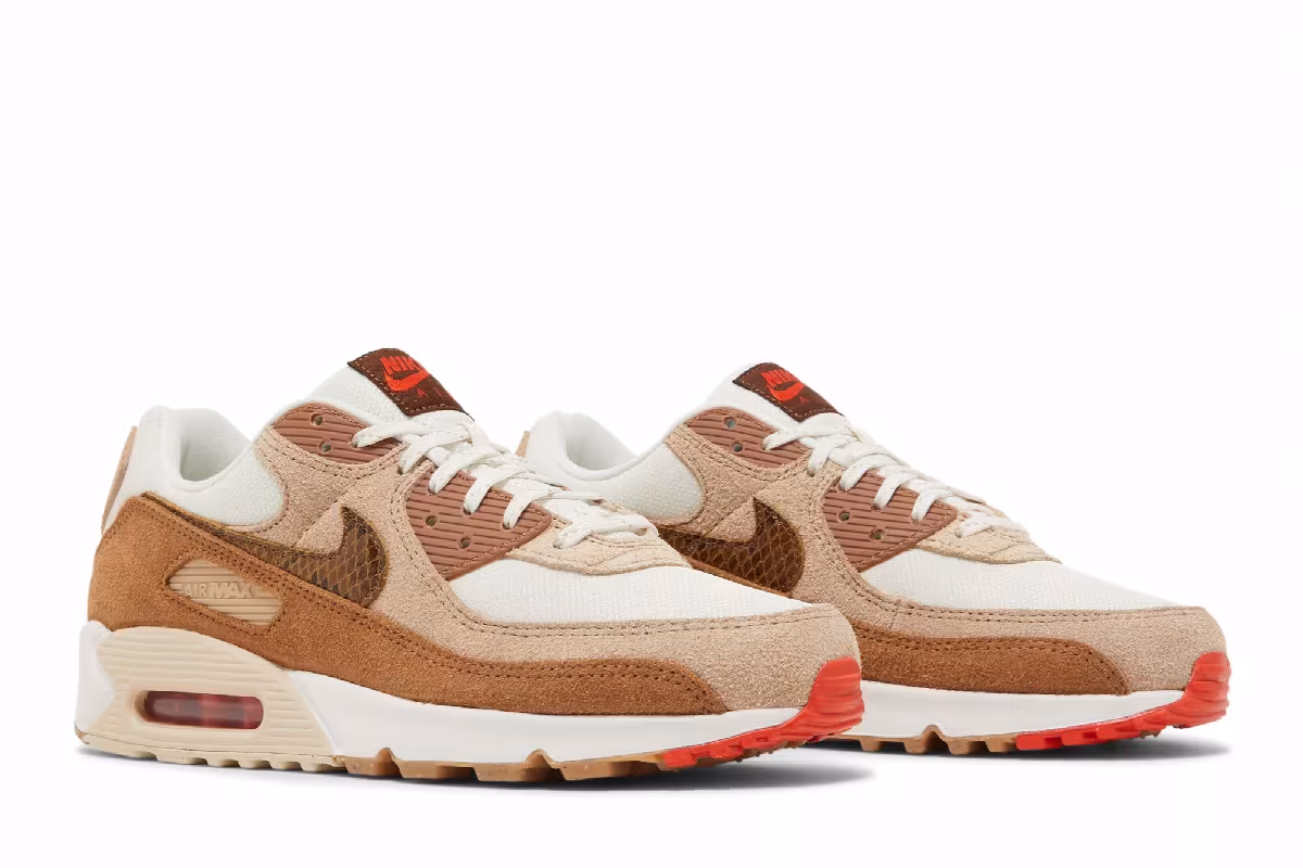 Nike Women's Air Max 90 AMD Brown Snakeskin, view 9