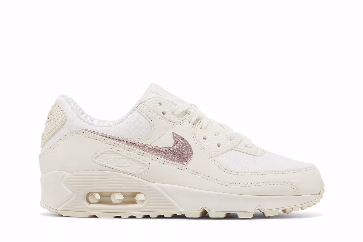 Nike Women's Air Max 90 Sail Pink Oxford, view 2