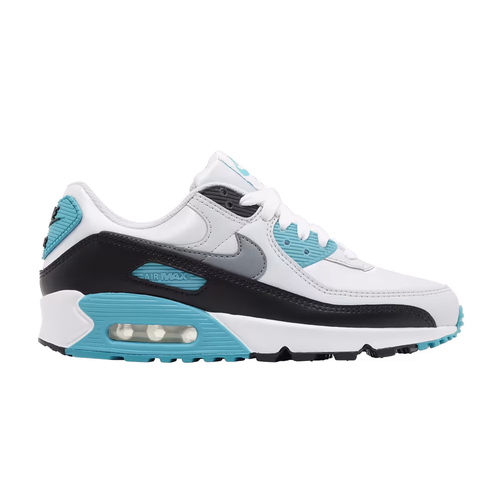 Nike Women's Air Max 90 White Teal Nebula