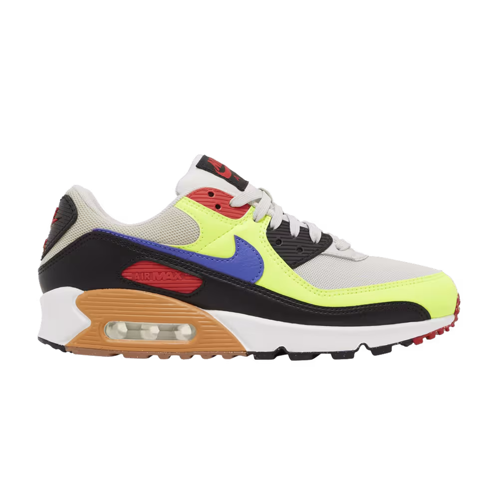 Nike Women's Air Max 90 Volt Light Bone Ultramarine