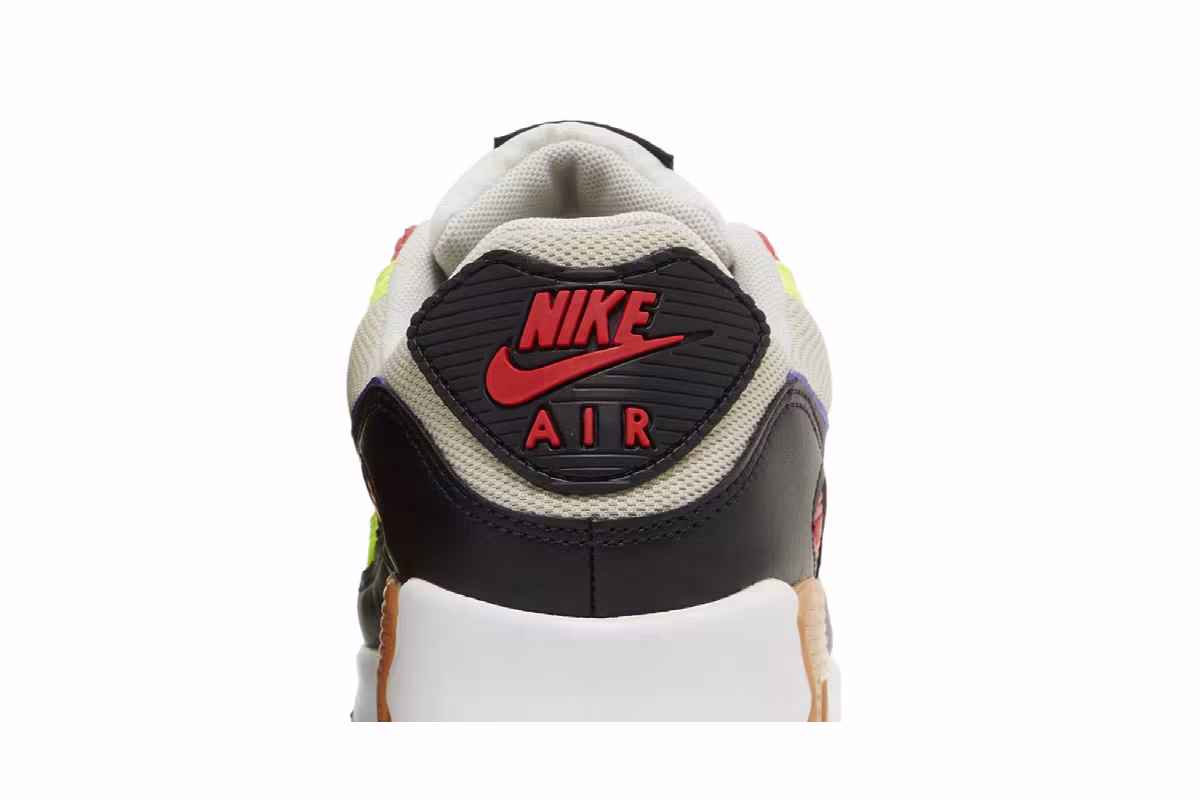 Nike Women's Air Max 90 Volt Light Bone Ultramarine, view 8