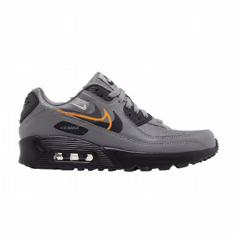 Nike Air Max 90 Next Nature GS 'Multi-Swoosh - Smoke Grey Mandarin'