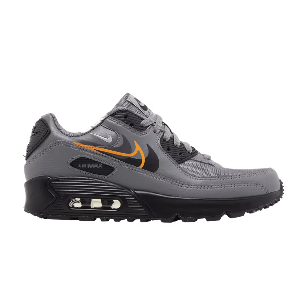 Nike Air Max 90 Next Nature GS Multi-Swoosh - Smoke Grey Mandarin